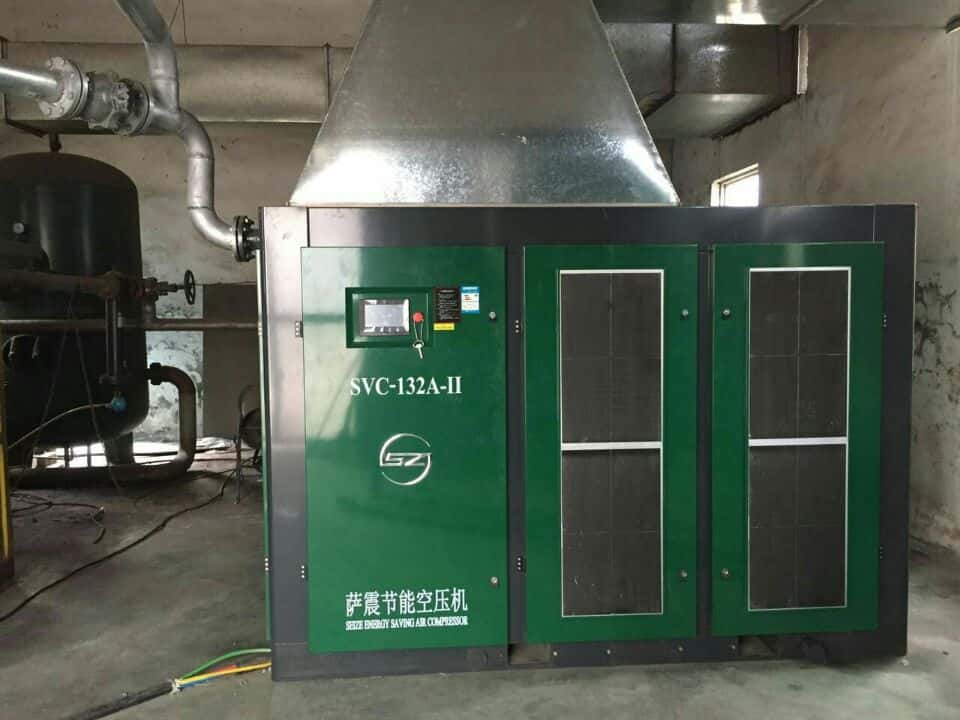 薩震132kw永磁變頻雙級(jí)壓縮螺桿空壓機(jī)